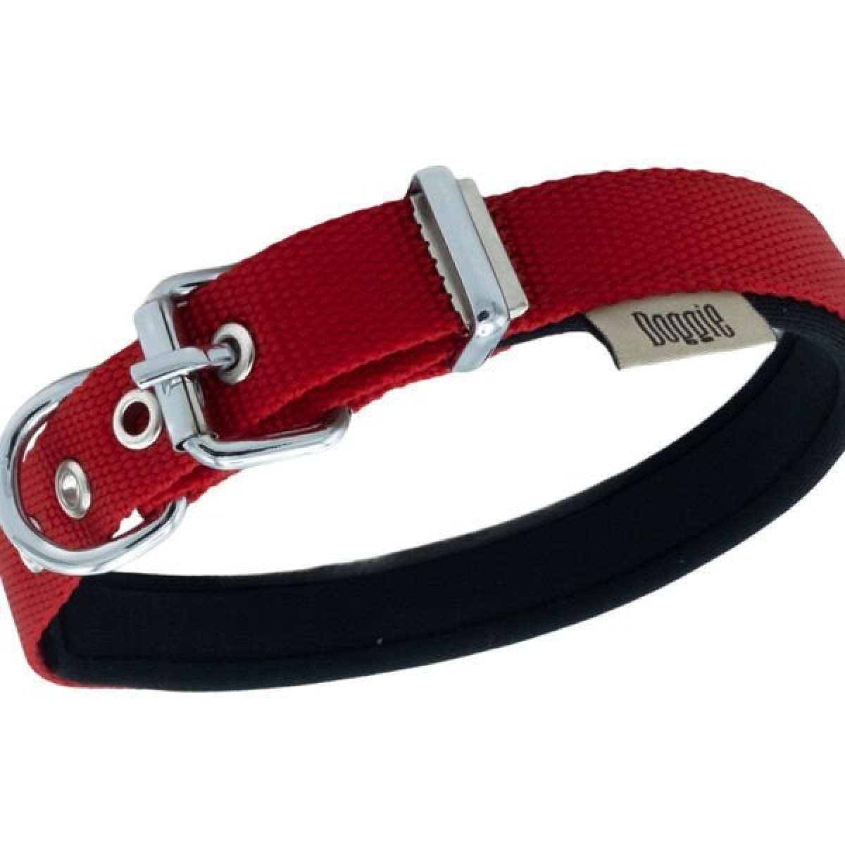 Doggie Comfort Dokuma Kemikli Köpek Boyun Tasması Small Kırmızı 2x30-35 Cm