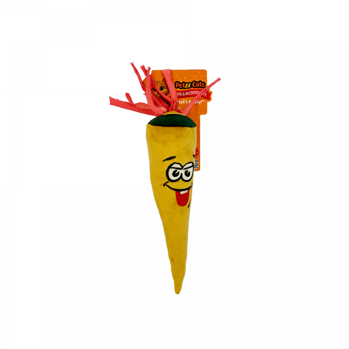 PetzzCats Mooni Matatabi ve Çıngırak Sesli Peluş Kedi Oyuncağı Sarı 26x7 Cm