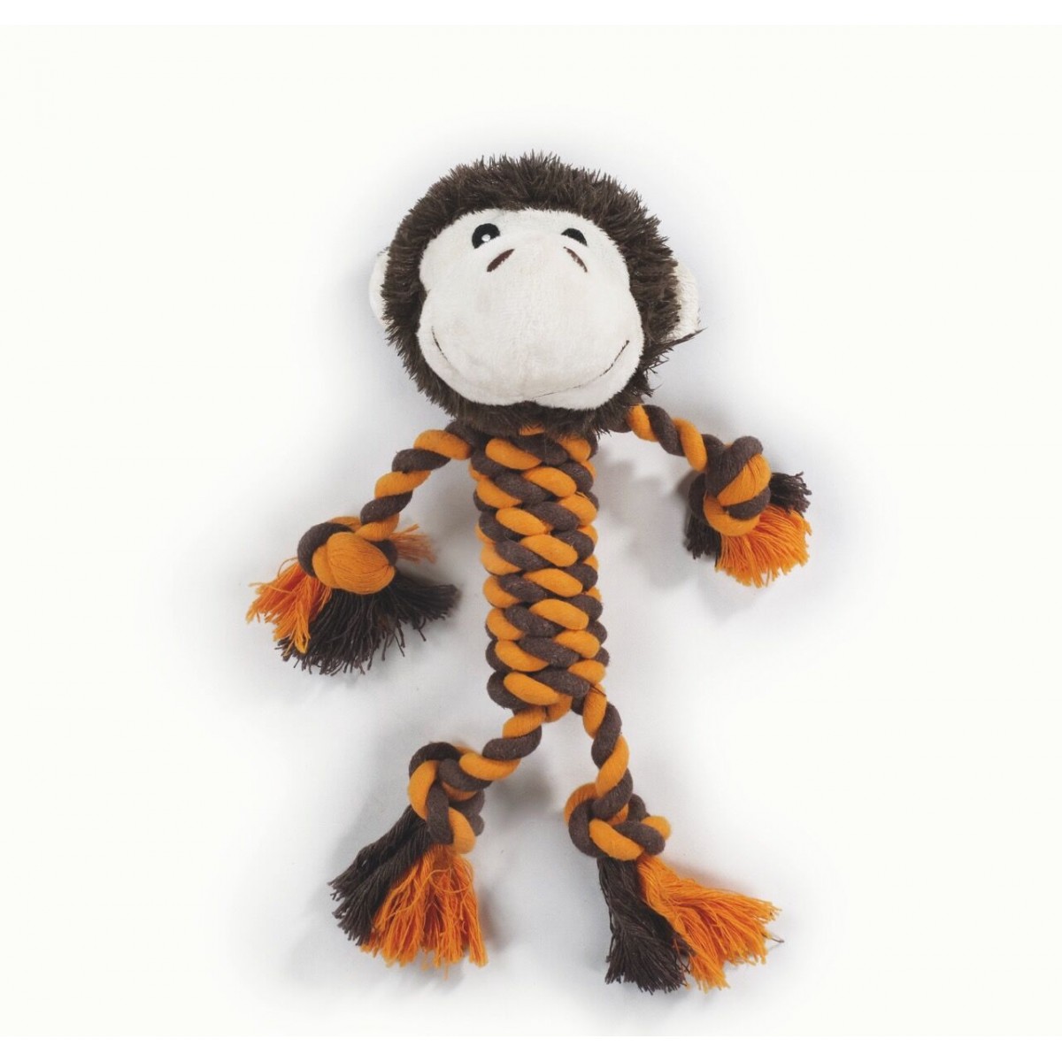 M-Pets Shelly Maymun Şeklinde Peluş Kedi ve Köpek Oyuncağı 33x26x10 Cm