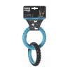 M-Pets Ring King Kauçuk Köpek Oyuncağı 20x12.7x2.2 Cm Mavi/Siyah