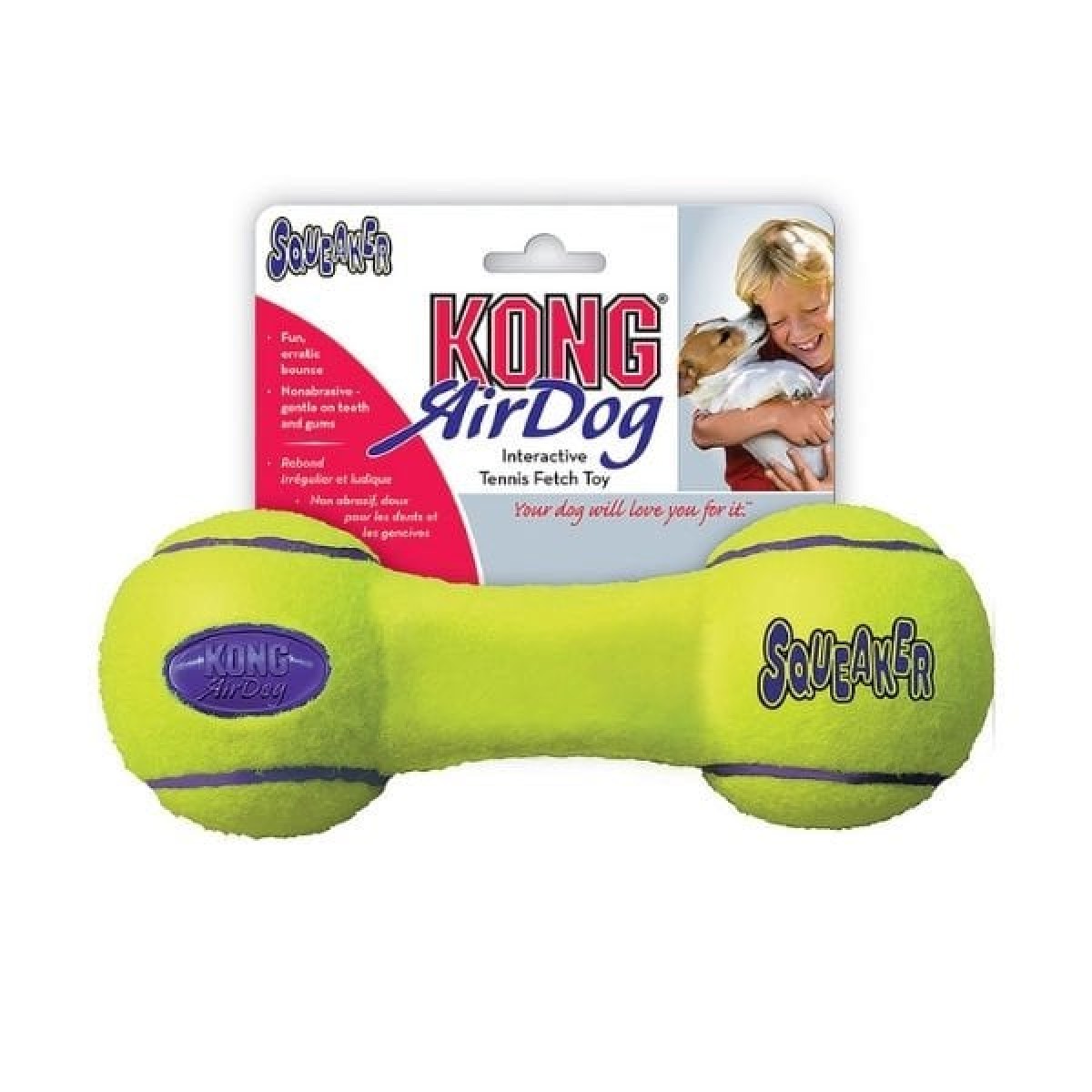 Kong AirDog Dambıl Şeklinde Köpek Oyuncağı Large 24 Cm