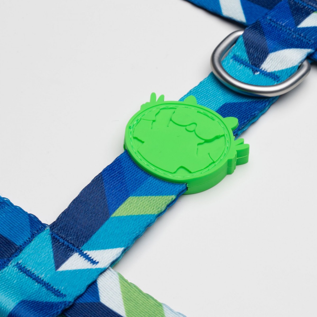 Lindo Dogs Blue Dream H Tipi Köpek Göğüs Tasması Mavi/Yeşil Beden Large