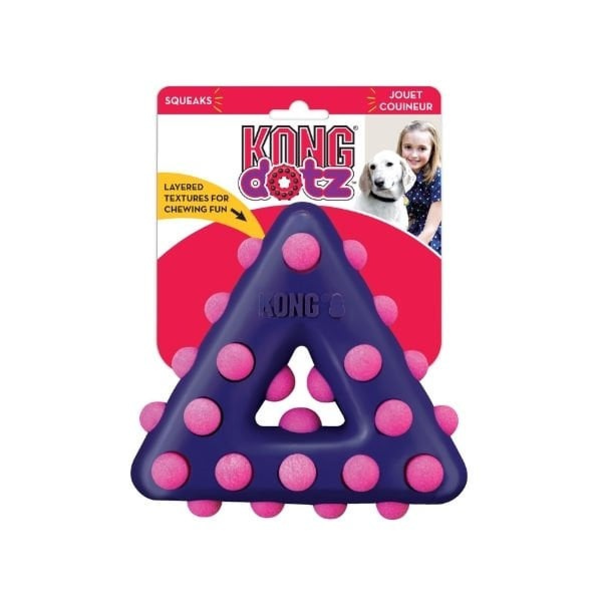 Kong Dotz Triangle Üçgen Şeklinde Köpek Oyuncağı Large
