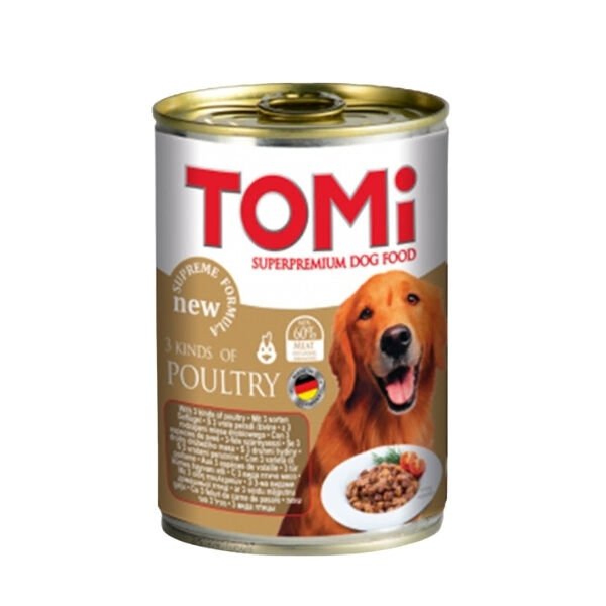 Tomi Kümes Hayvanlı Yetişkin Konserve Köpek Maması 400 Gr 1 Adet