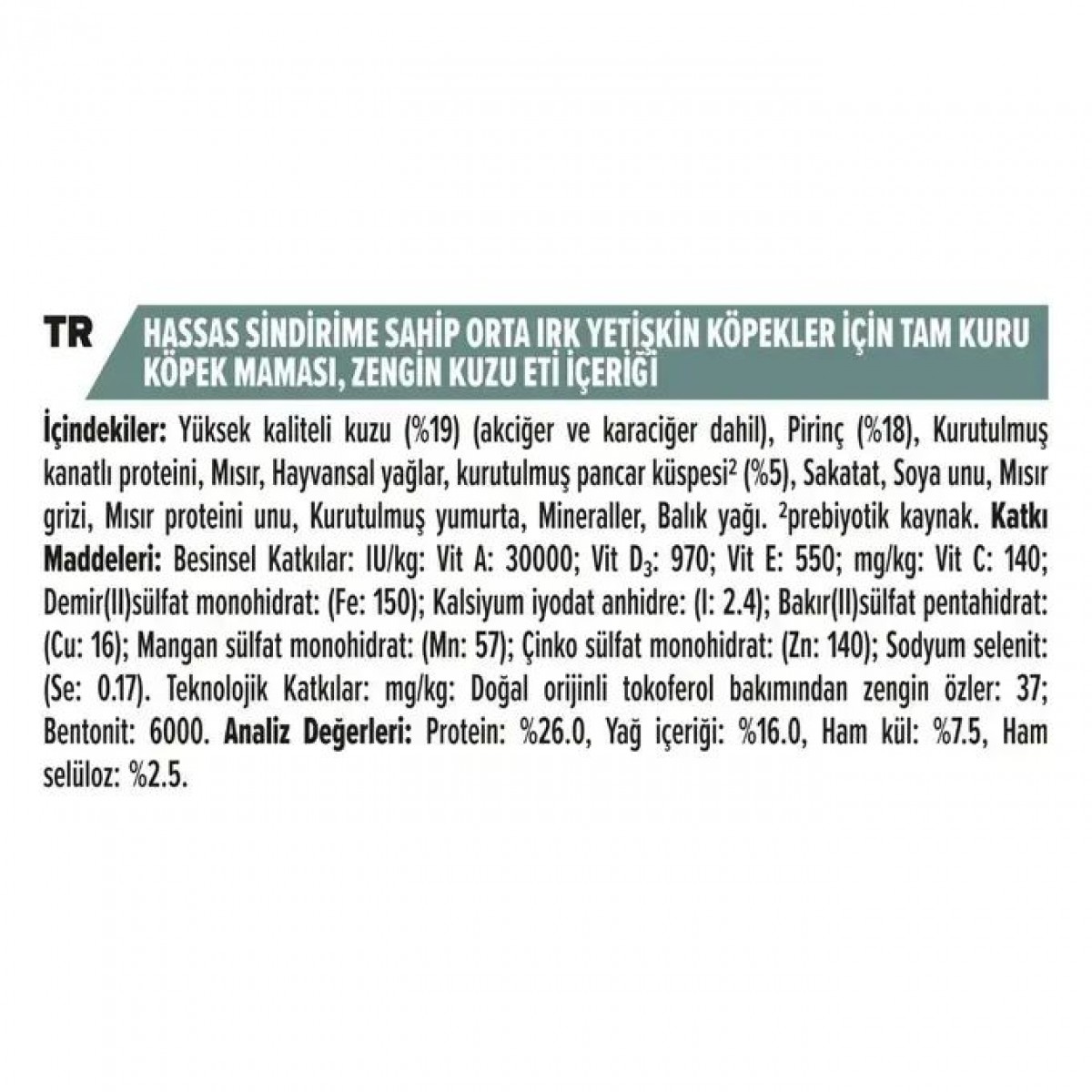 Pro Plan Adult Kuzu Etli Yetişkin Köpek Maması 3 Kg