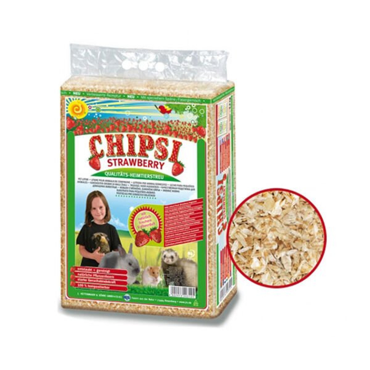 Jrs Chipsi Çilek Aromalı Hamster Guinea Pig Tavşan Talaşı 60 Lt