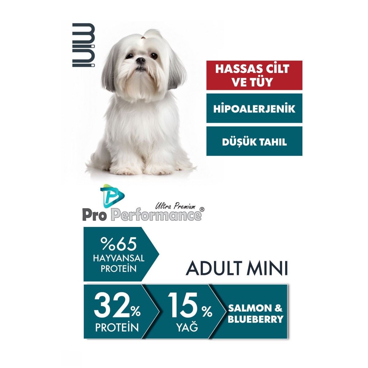 Pro Performance Somonlu ve Yaban Mersinli Küçük Irk Yetişkin Köpek Maması 7 Kg