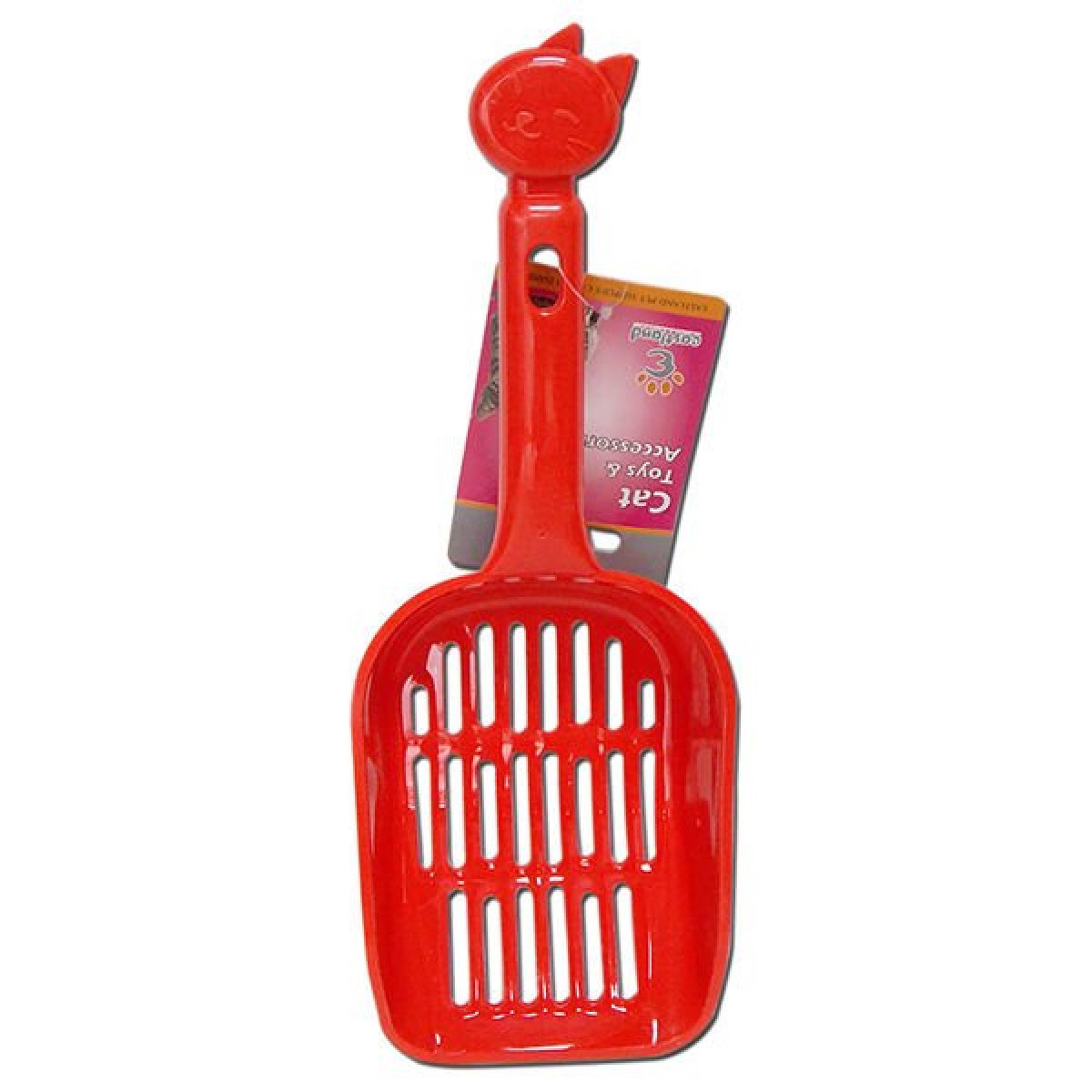 Eastland Temizleme Kedi Kumu Küreği Kırmızı 10x26x5 Cm