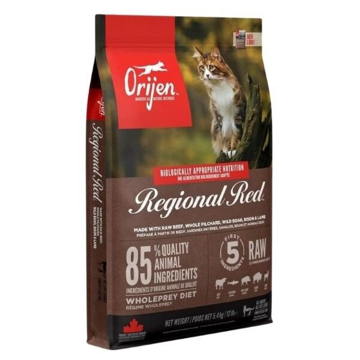 Orijen Regional Red Tahılsız Sığır Etli Yavru Yetişkin Kedi Maması 5.4 Kg