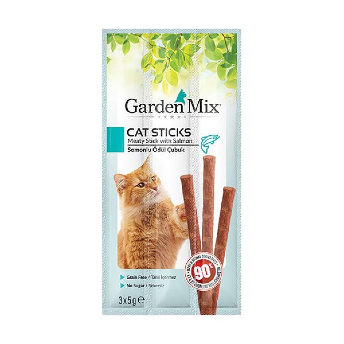 Garden Mix Somonlu Stick Kedi Ödül Maması 1 Adet 3x5 Gr