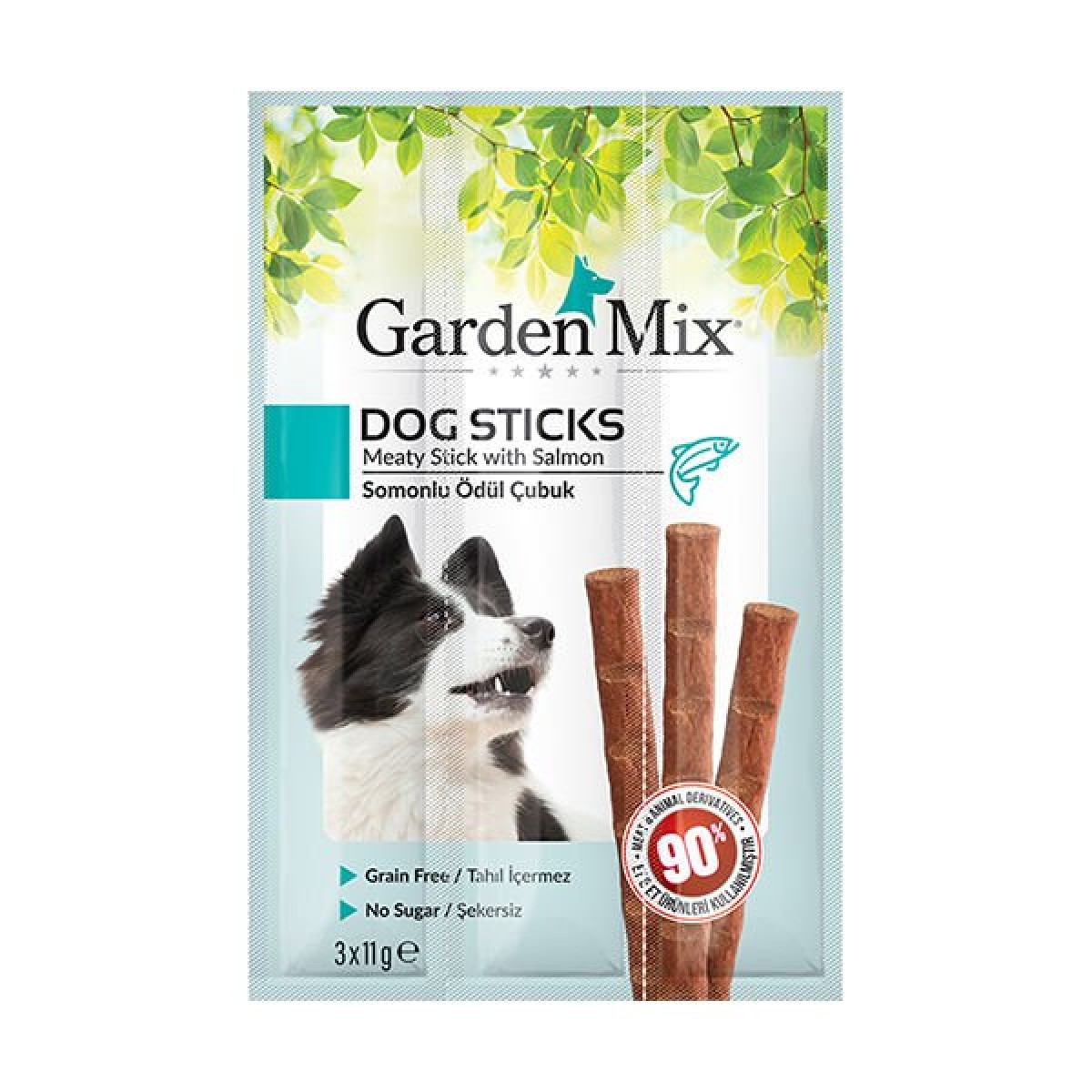 Garden Mix Somonlu Stick Köpek Ödül Maması 1 Adet 3x11 Gr