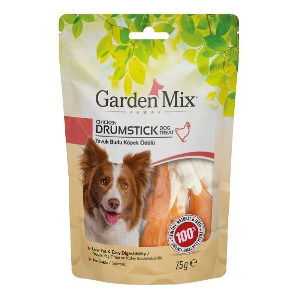 Garden Mix Tavuk Budu Köpek Ödül Maması 1 Adet 75 Gr