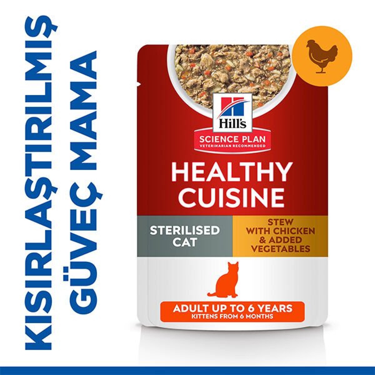 Hills Young Sterilised Tavuklu Kısırlaştırılmış Kedi Maması 1.5 Kg