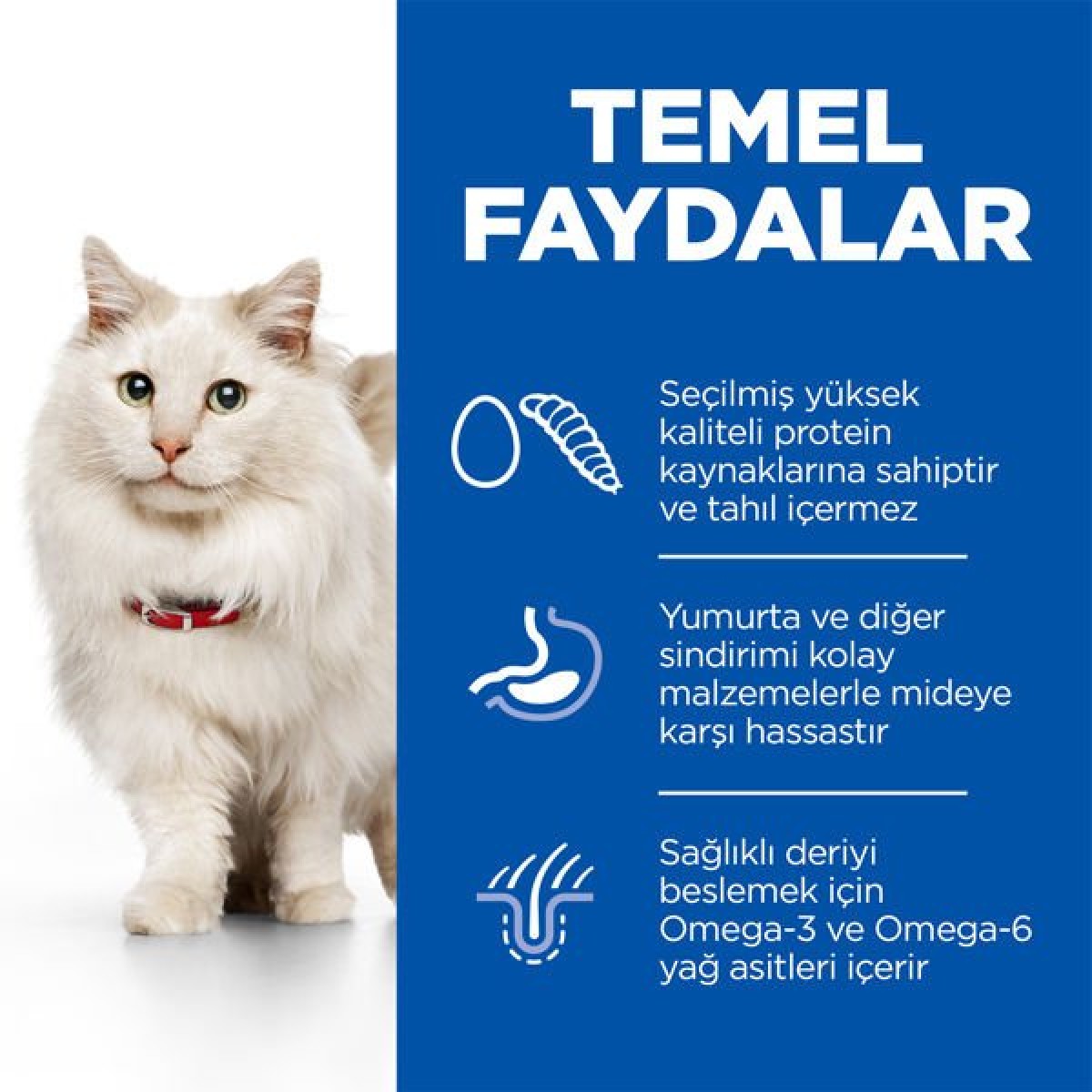 Hills Science Plan Hypoallergenic Yumurtalı ve Böcekli Tahılsız Yetişkin Kedi Maması 1.5 Kg