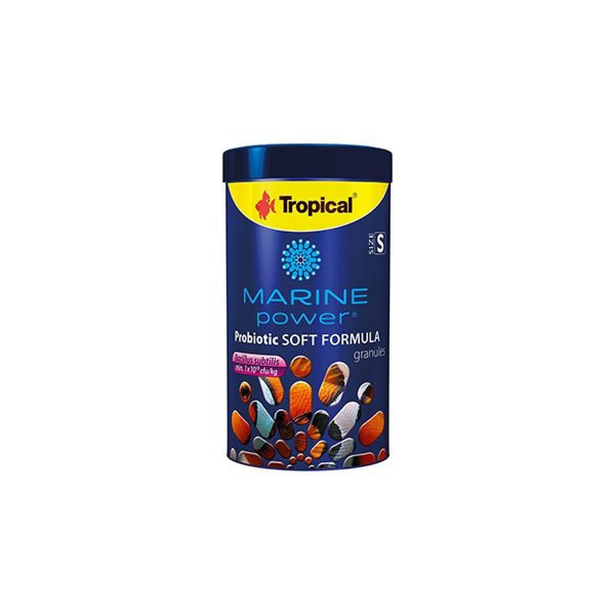 Tropical Marine Power Probiotic Soft Formula Prebiyotik Katkılı Omnivor Deniz Balık Yemi Medium 250 Ml 150 Gr