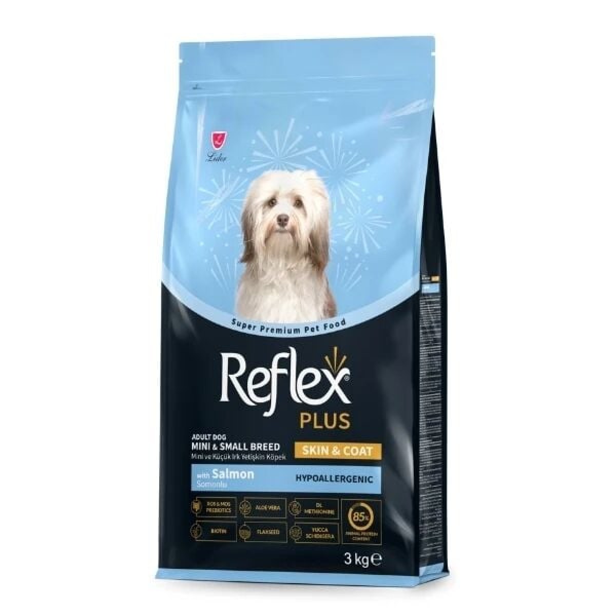 Reflex Plus Skin & Coat Somonlu Mini ve Küçük Irk Yetişkin Köpek Maması 3 Kg