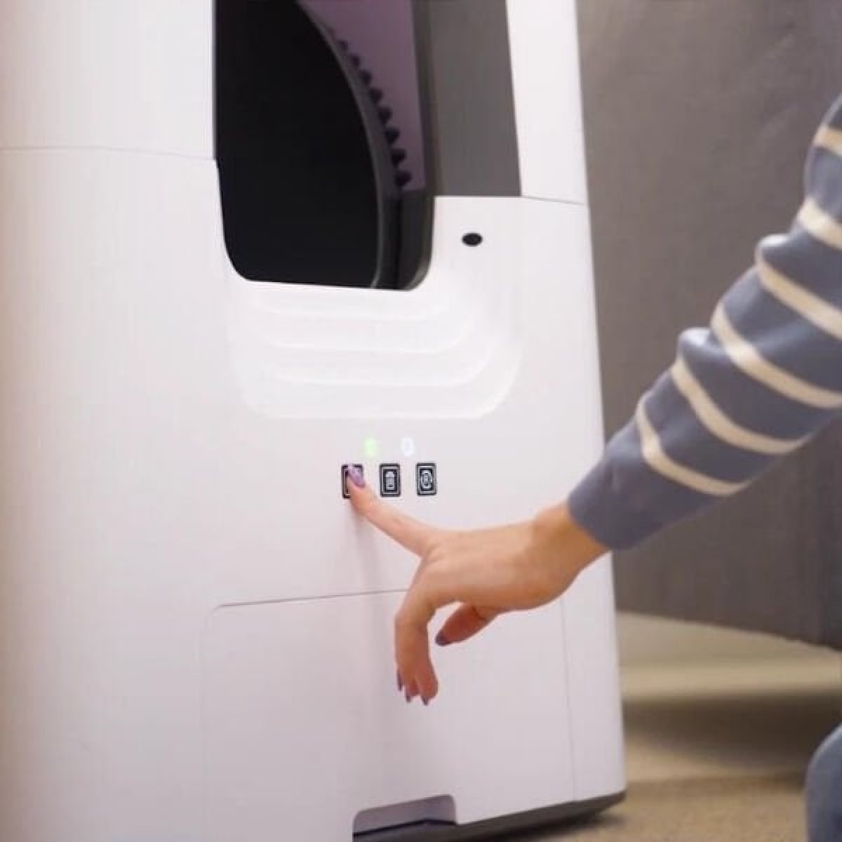 Aclium Otomatik Kedi Tuvaleti 55x57x65 Cm Beyaz