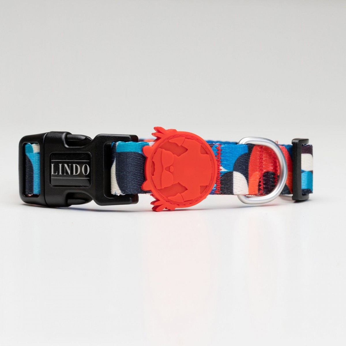 Lindo Dogs Red Line Köpek Boyun Tasması Kırmızı/Mavi Large