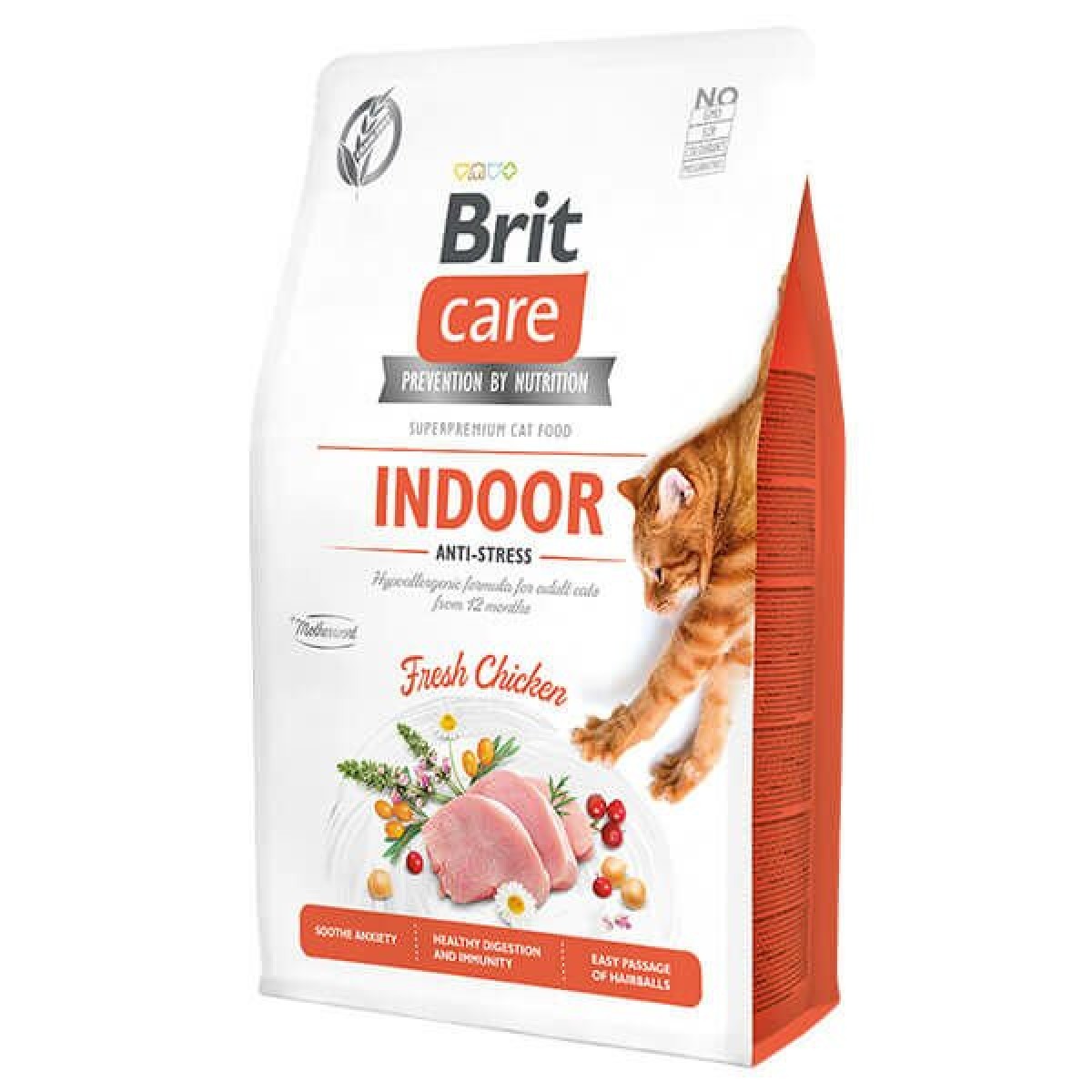Brit Care Hipoalerjenik İndoor Anti Stress Tavuklu Kedi Maması 2 Kg