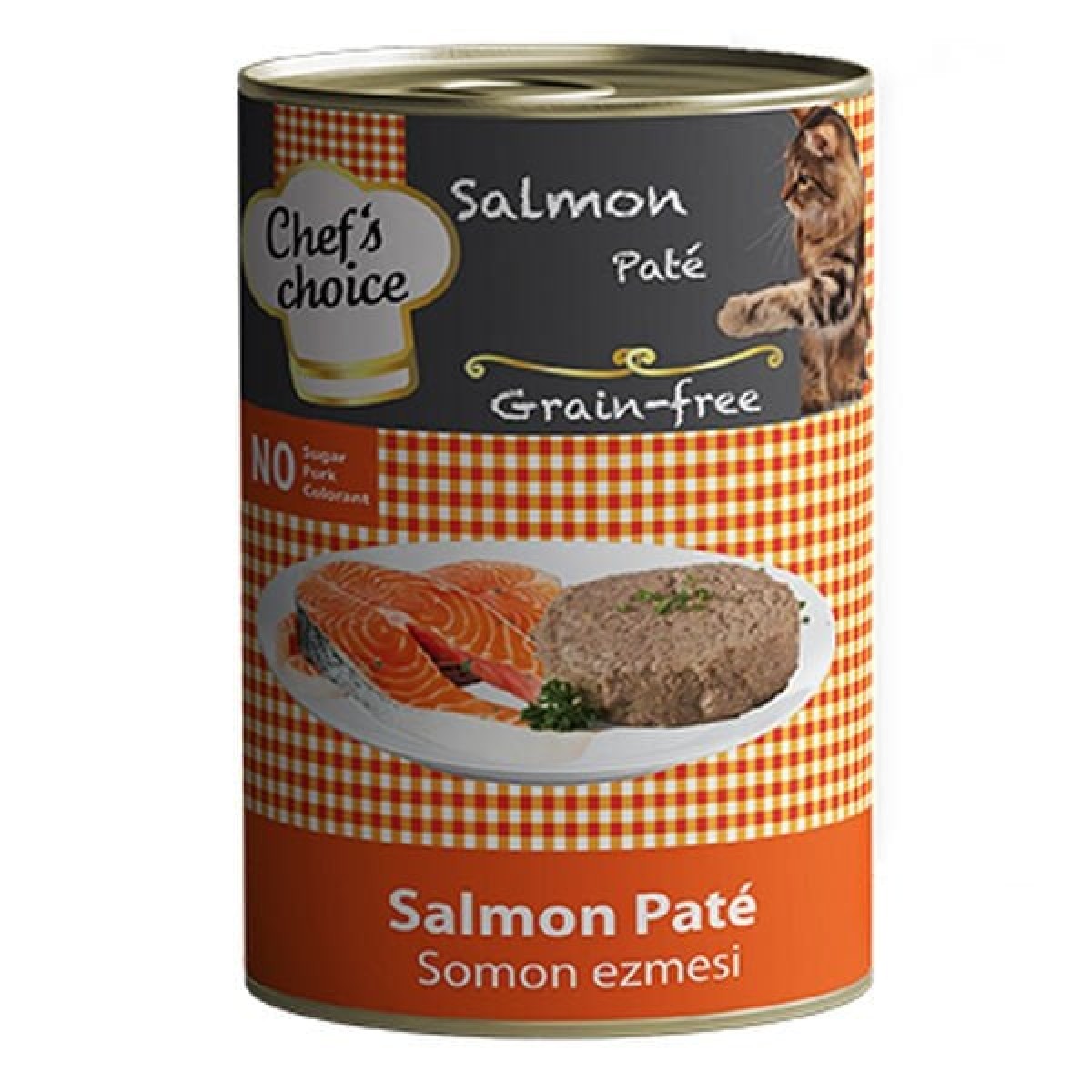 Chefs Choice Kıyılmış Somonlu Yetişkin Konserve Kedi Maması 1 Adet 400 Gr