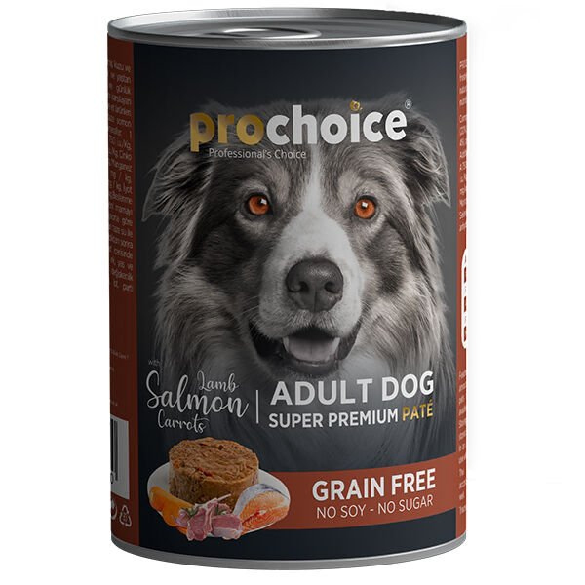 Pro Choice Adult Kuzu Somon ve Havuçlu Yetişkin Köpek Konservesi 1 Adet 400 Gr