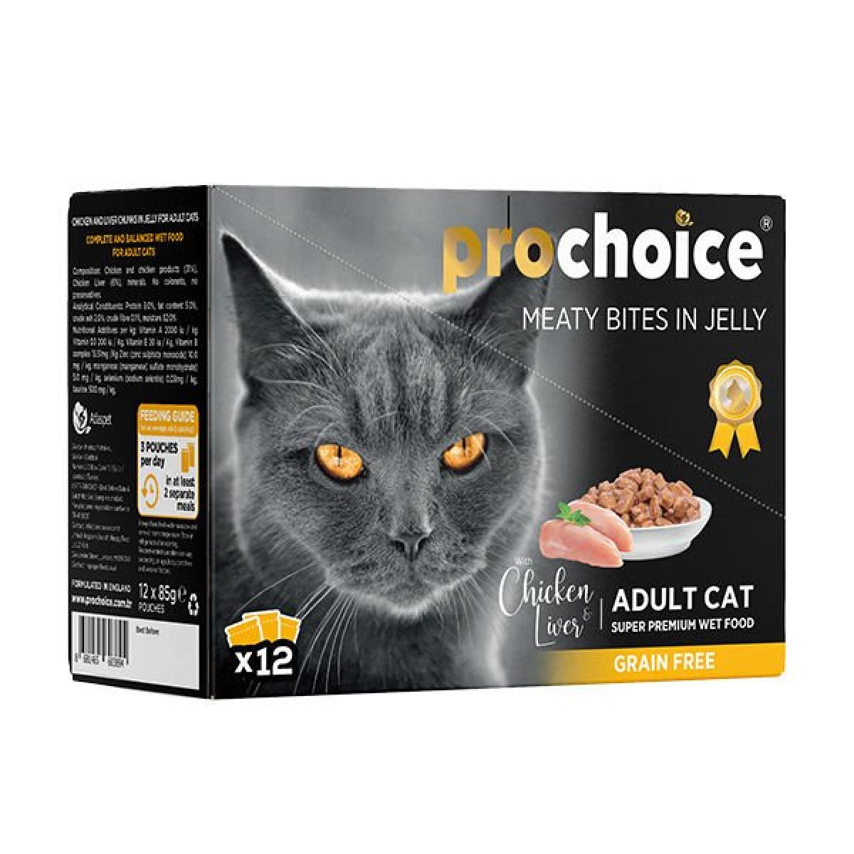 Pro Choice Tavuk ve Cigerli Family Pack Konserve Kedi Maması 1 Adet 12x85 Gr