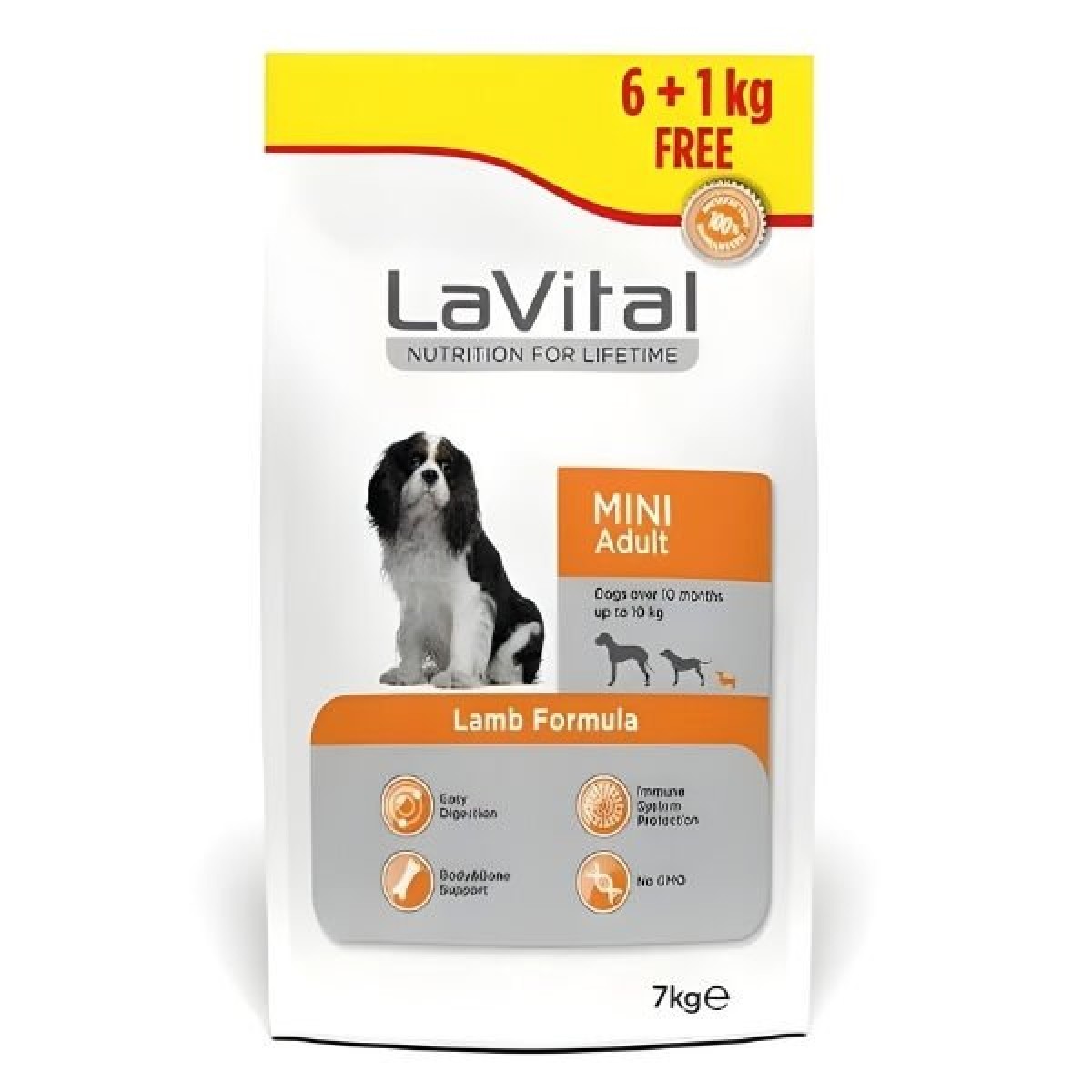 Lavital Kuzu Etli Küçük Irk Yetişkin Köpek Maması 6+1 Kg