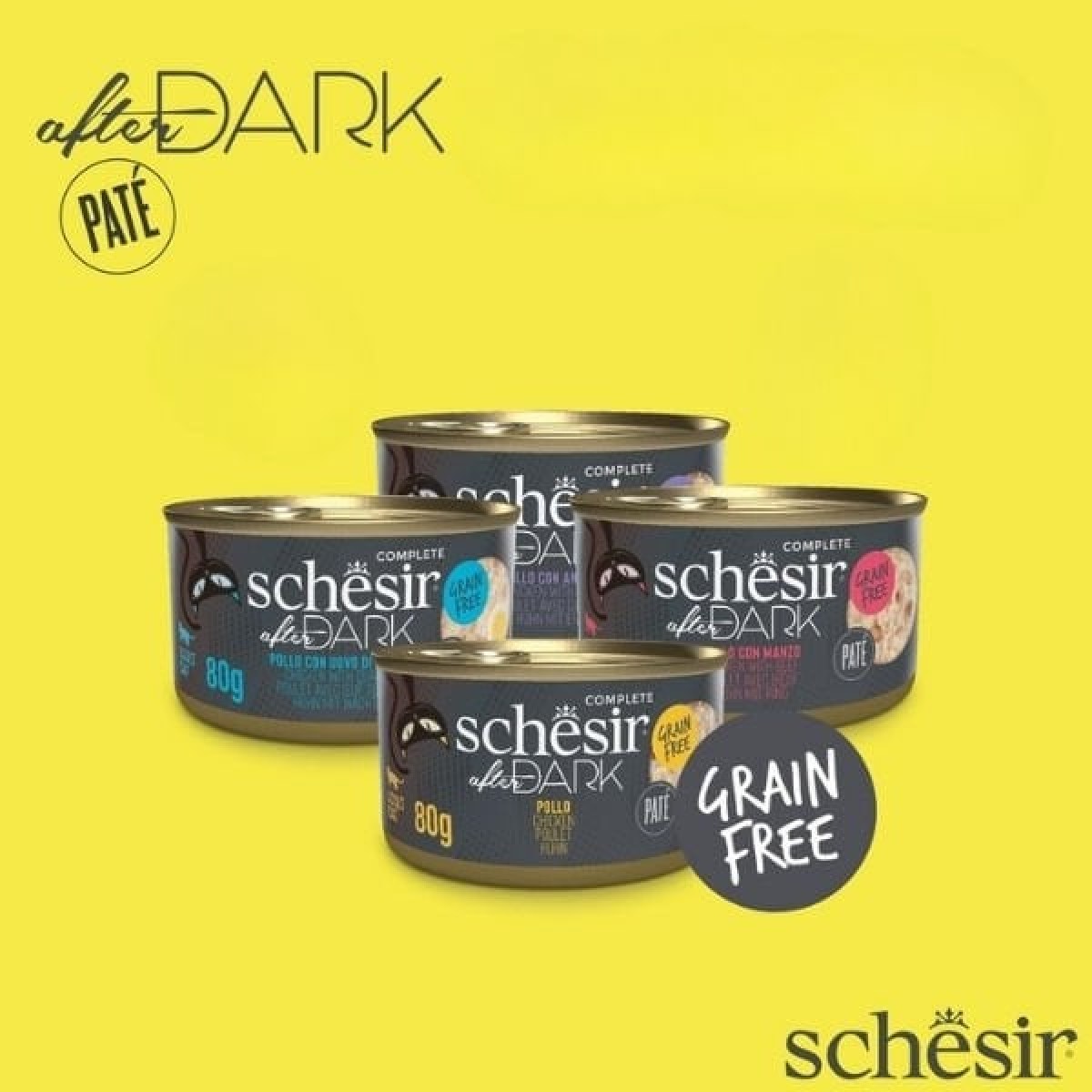 Schesir After Dark Pate Et Suyunda Karışık Lezzetler Yetişkin Konserve Kedi Maması 1 Adet 12x80 Gr