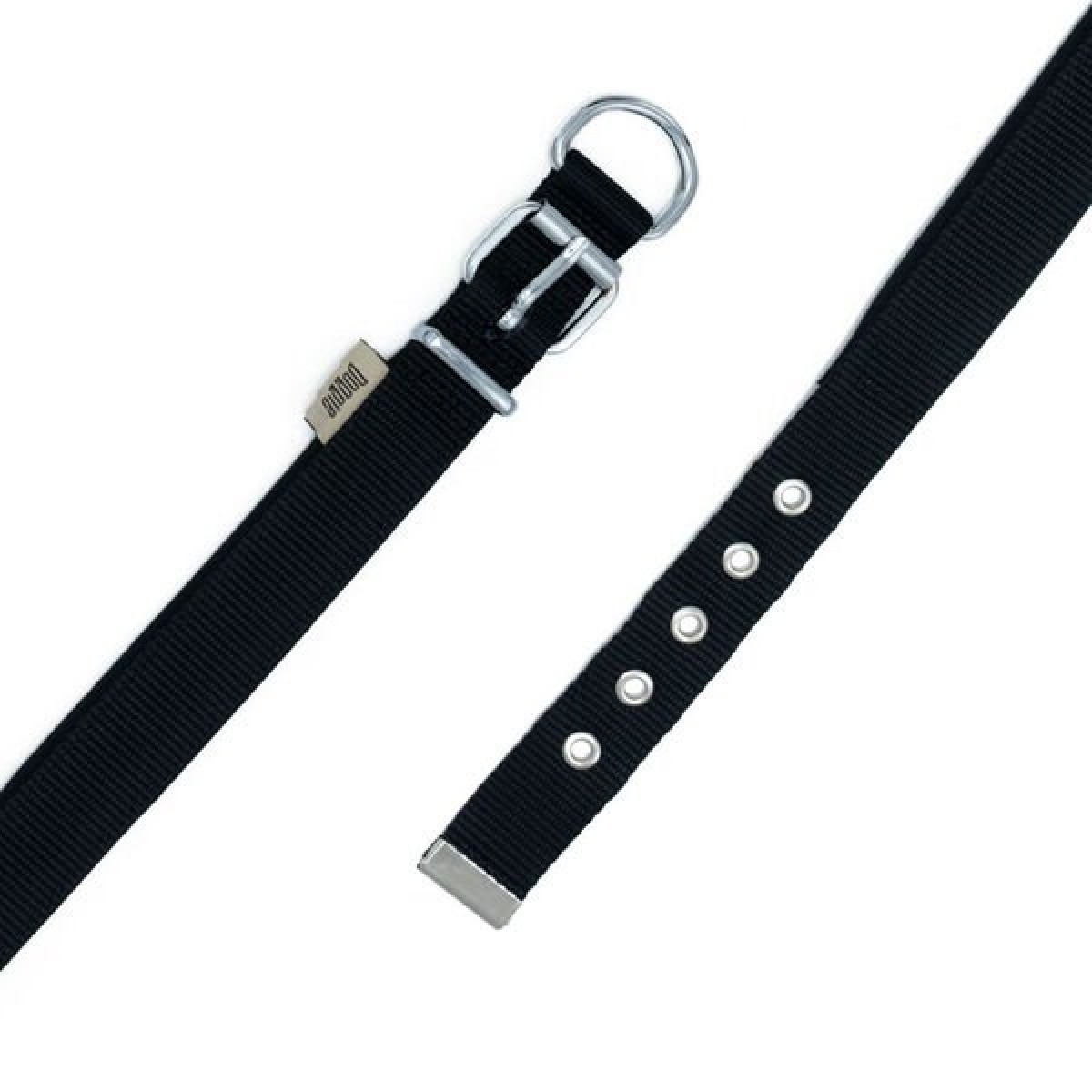 Doggie Comfort Dokuma Köpek Boyun Tasması Large Siyah 2.5x42-50 Cm