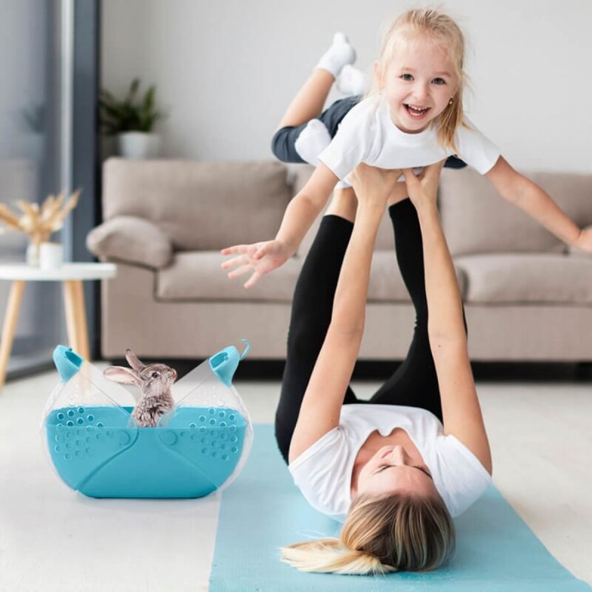 İmac Baggy Kemirgen ve Yavru Kedi Taşıma Çantası Yeşil 36x25x29 Cm