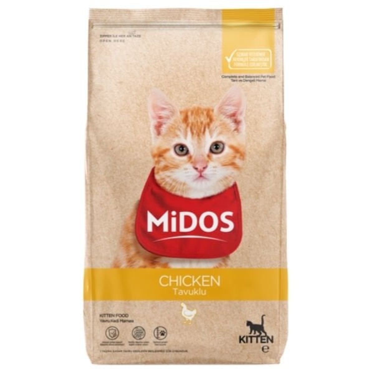 Midos Tavuklu Yavru Kedi Maması 15 Kg