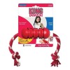Kong Dental Diş Temizliği için İp Sallantılı Köpek Çiğneme Oyuncağı Medium Kırmızı
