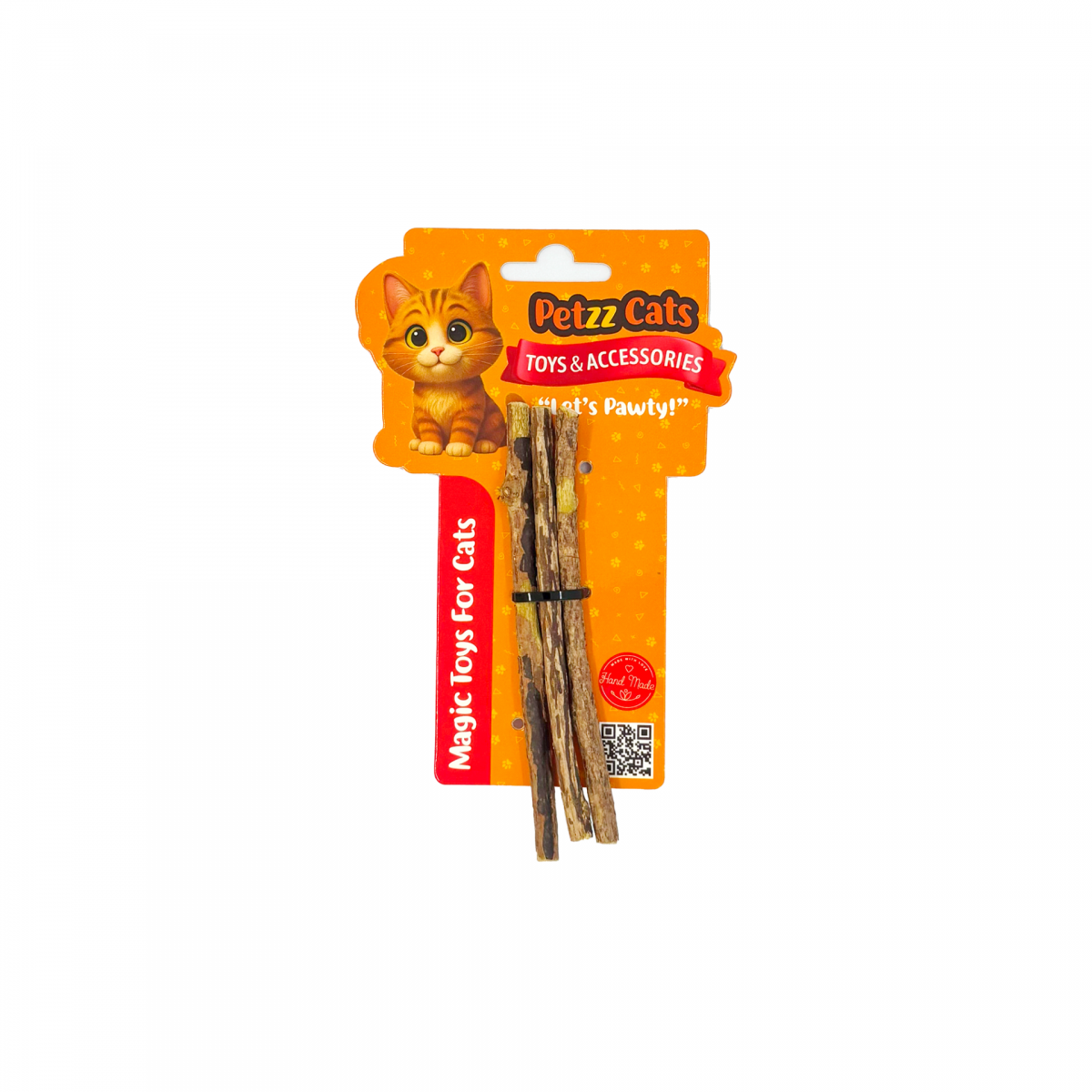 PetzzCats Dental Stick Doğal Matatabili Kedi Oyuncağı Small 0,5-07x12 Cm