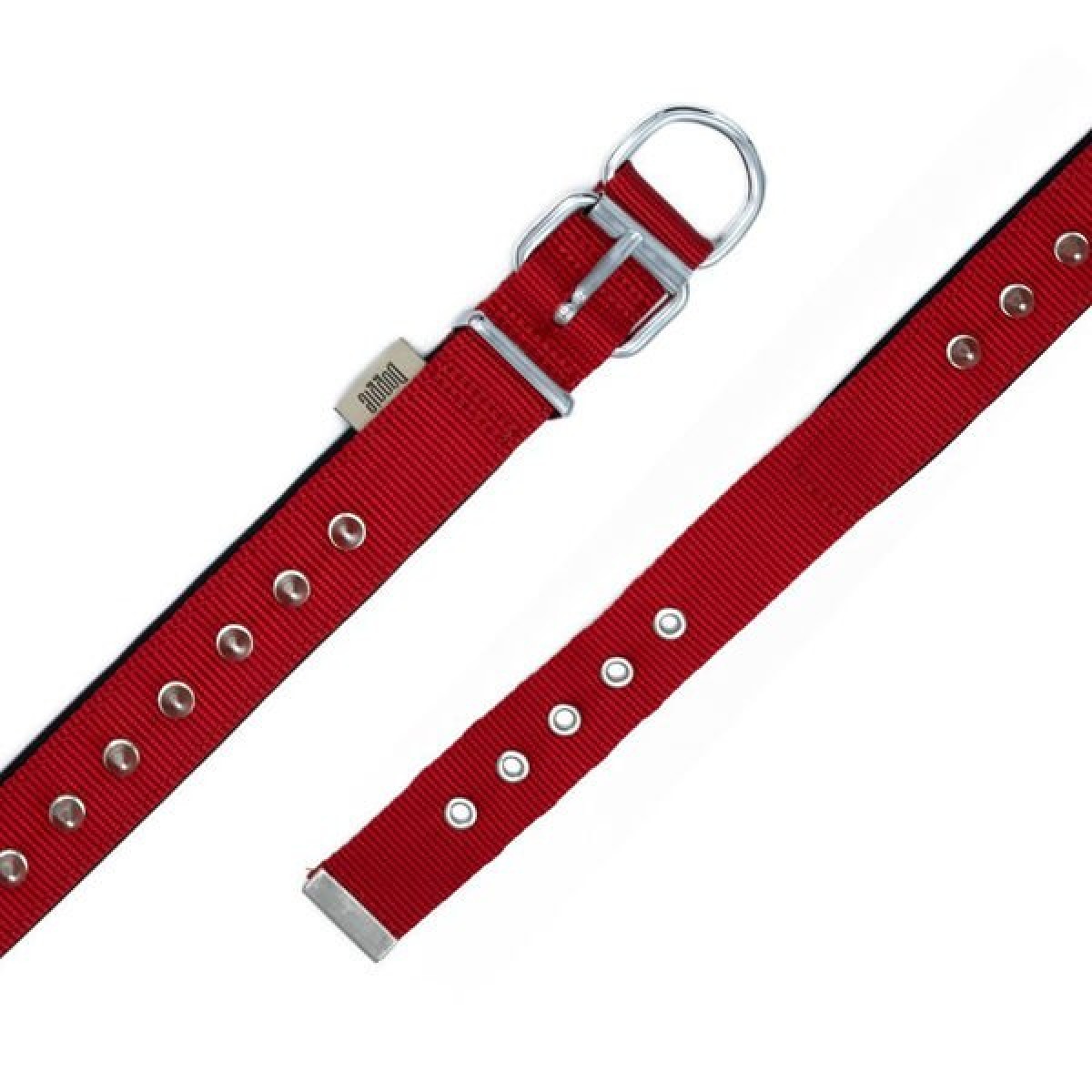 Doggie Comfort Dokuma Çivili Köpek Boyun Tasması Medium Kırmızı 3x42-50 Cm