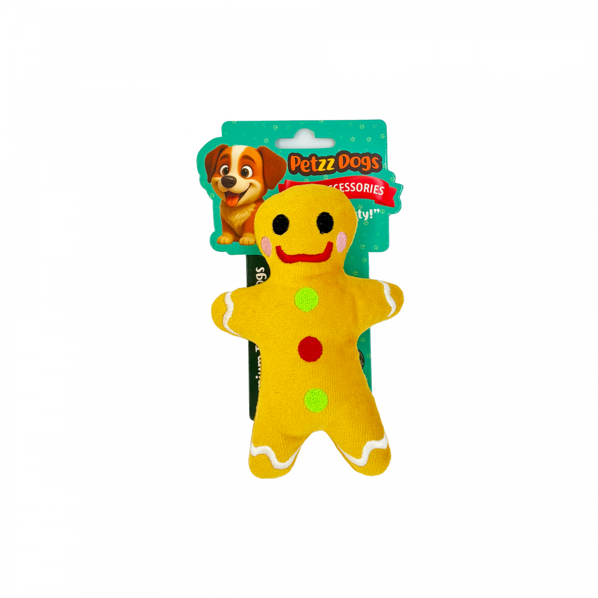 PetzzDogs Many Sesli Dayanıklı Peluş Köpek Çiğneme Oyuncağı Sarı 15x9 Cm