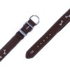 Doggie Comfort Deri Kemik Süslü Köpek Boyun Tasması Small Kahverengi 4x47-55 Cm