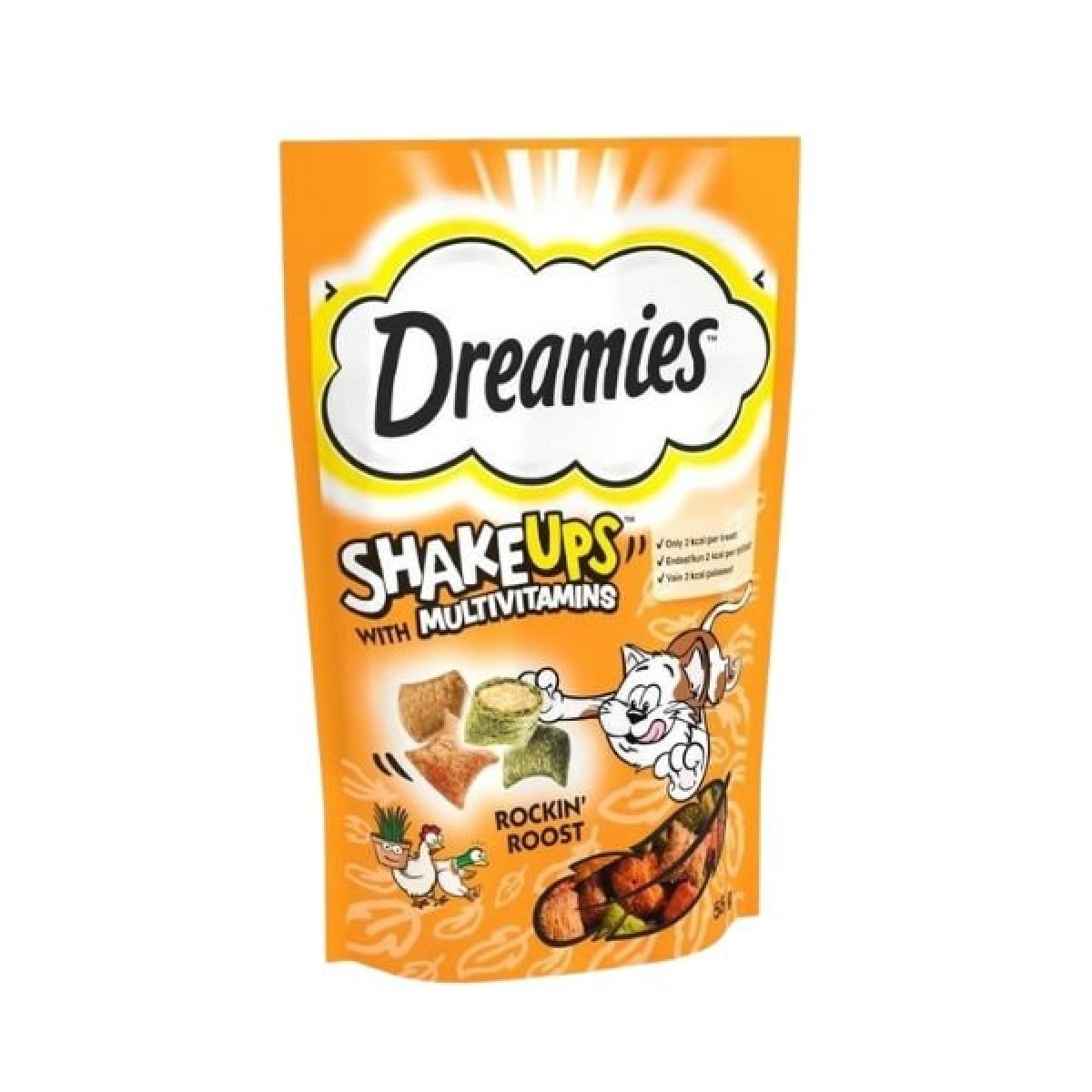 Dreamies ShakeUps Multivitamins Kümes Hayvanlı Kedi Ödül Maması 1 Adet 55 Gr