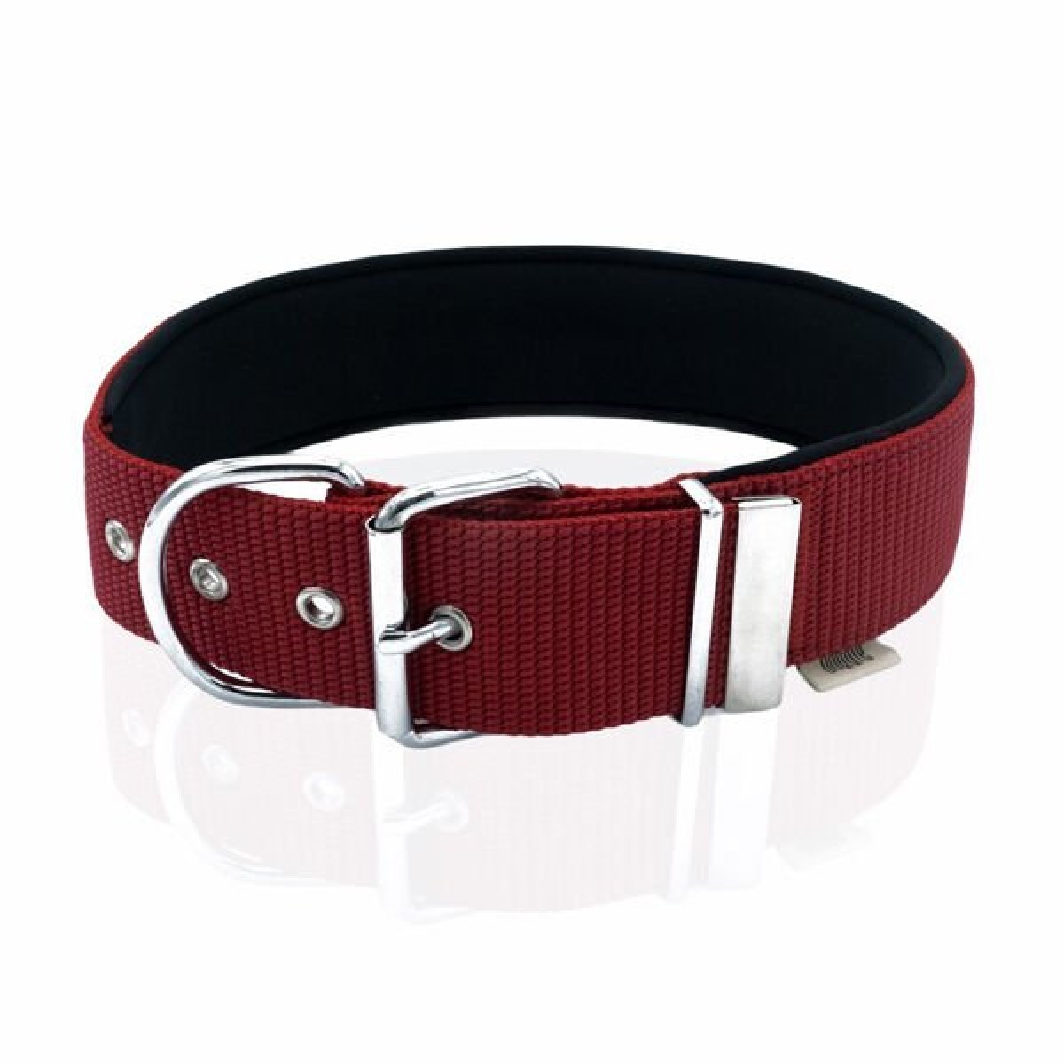 Doggie Comfort Dokuma Çivili Köpek Boyun Tasması Small Kırmızı 5x50-60 Cm