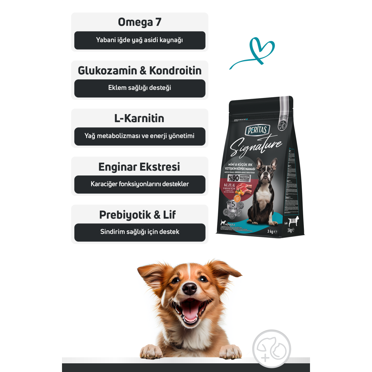 Signature Kuzulu Küçük Irk Yetişkin Köpek Maması 3 Kg