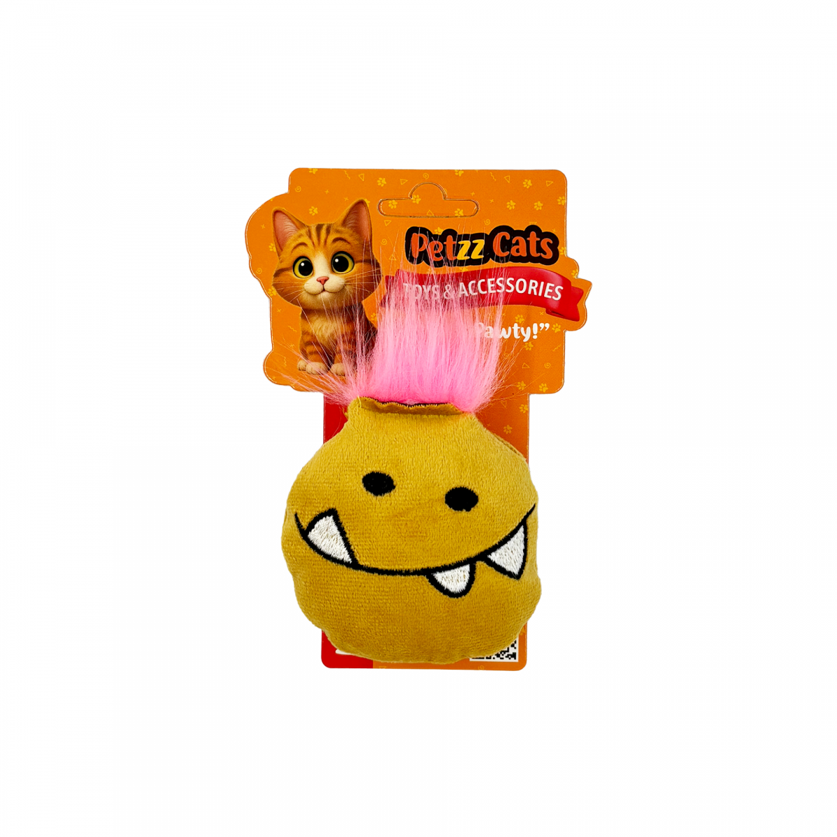 PetzzCats Ming Matatabi ve Çıngırak Sesli Peluş Kedi Oyuncağı Sarı 9x7 Cm