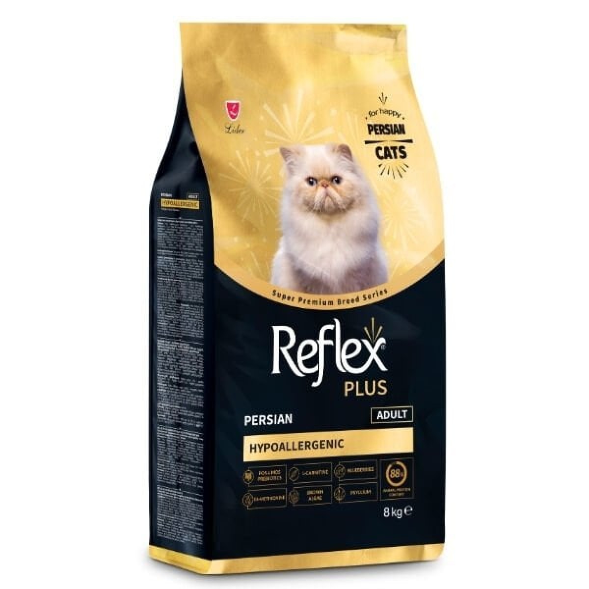 Reflex Plus Persian Tavuklu ve Yaban Mersinli Yetişkin Kedi Maması 8 Kg