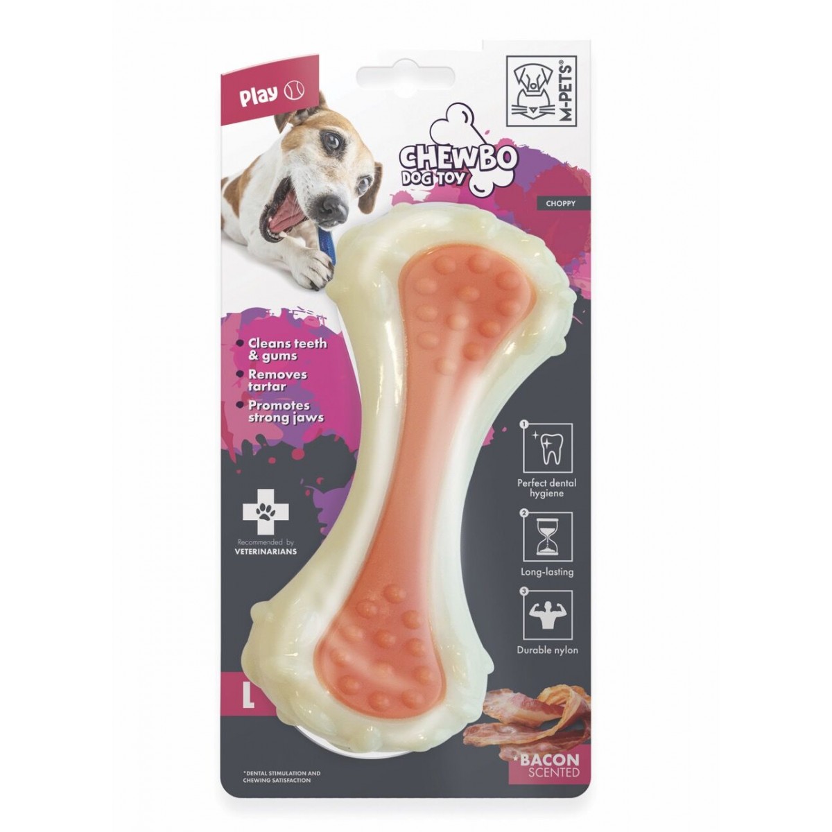 M-Pets Chewbo Et Aromalı Köpek Oyuncağı Large 20.2x7.1x4 Cm