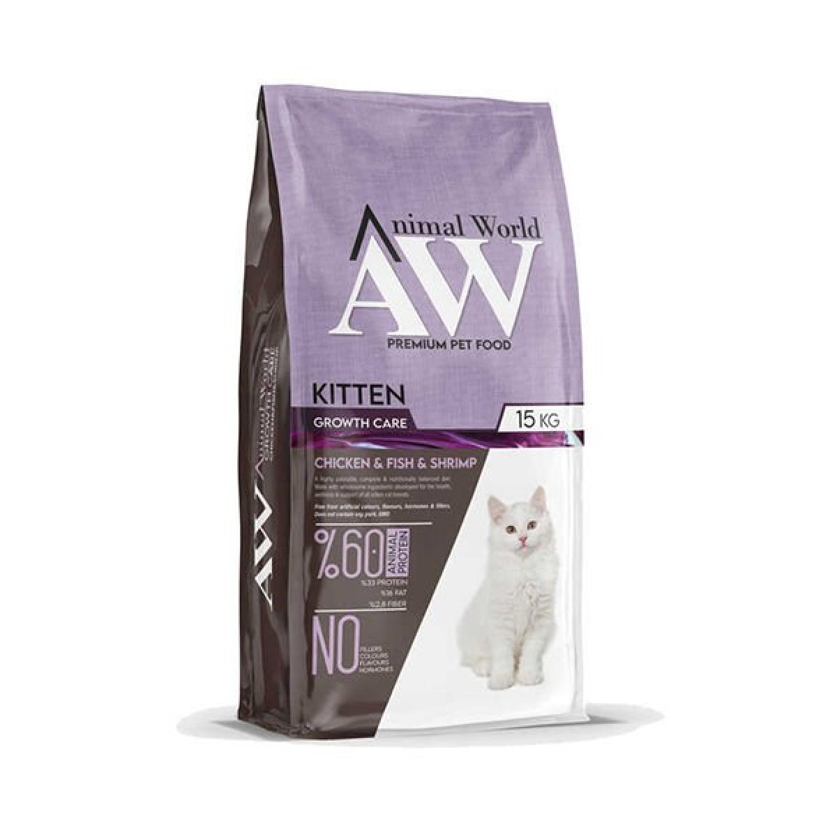 Animal World Kitten Tavuk Etli ve Karidesli Yavru Kedi Maması 15 Kg