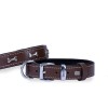 Doggie Comfort Deri Kemik Süslü Köpek Boyun Tasması Medium Kahverengi 3x42-50 Cm