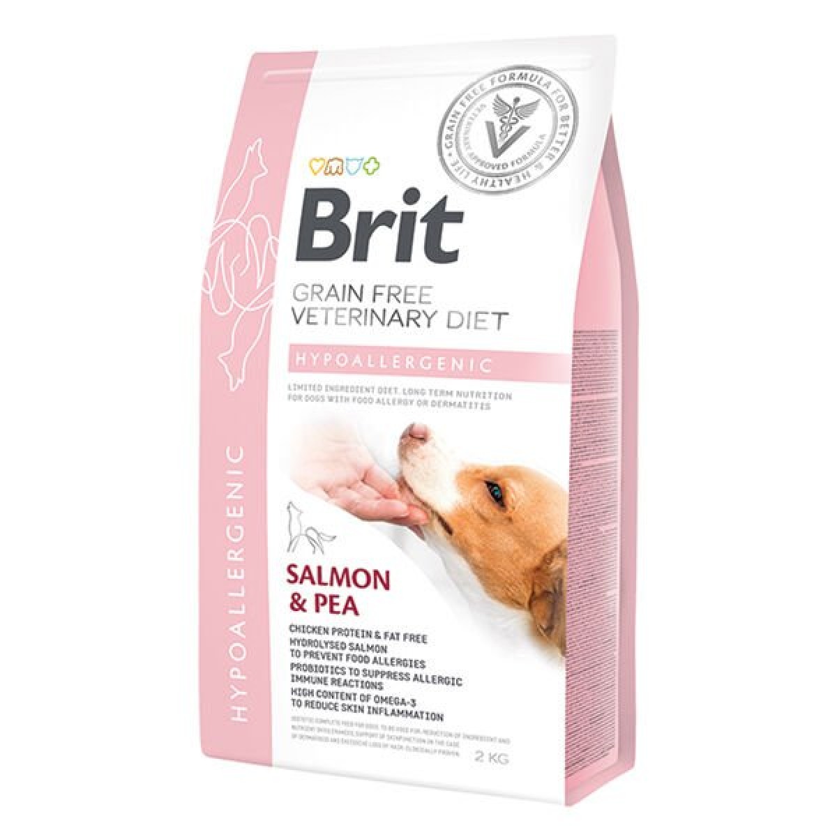 Brit Veterinary Diet Hypo-Allergenic Tahılsız Cilt Sağlığı Destekleyici Somonlu Köpek Maması 2 Kg