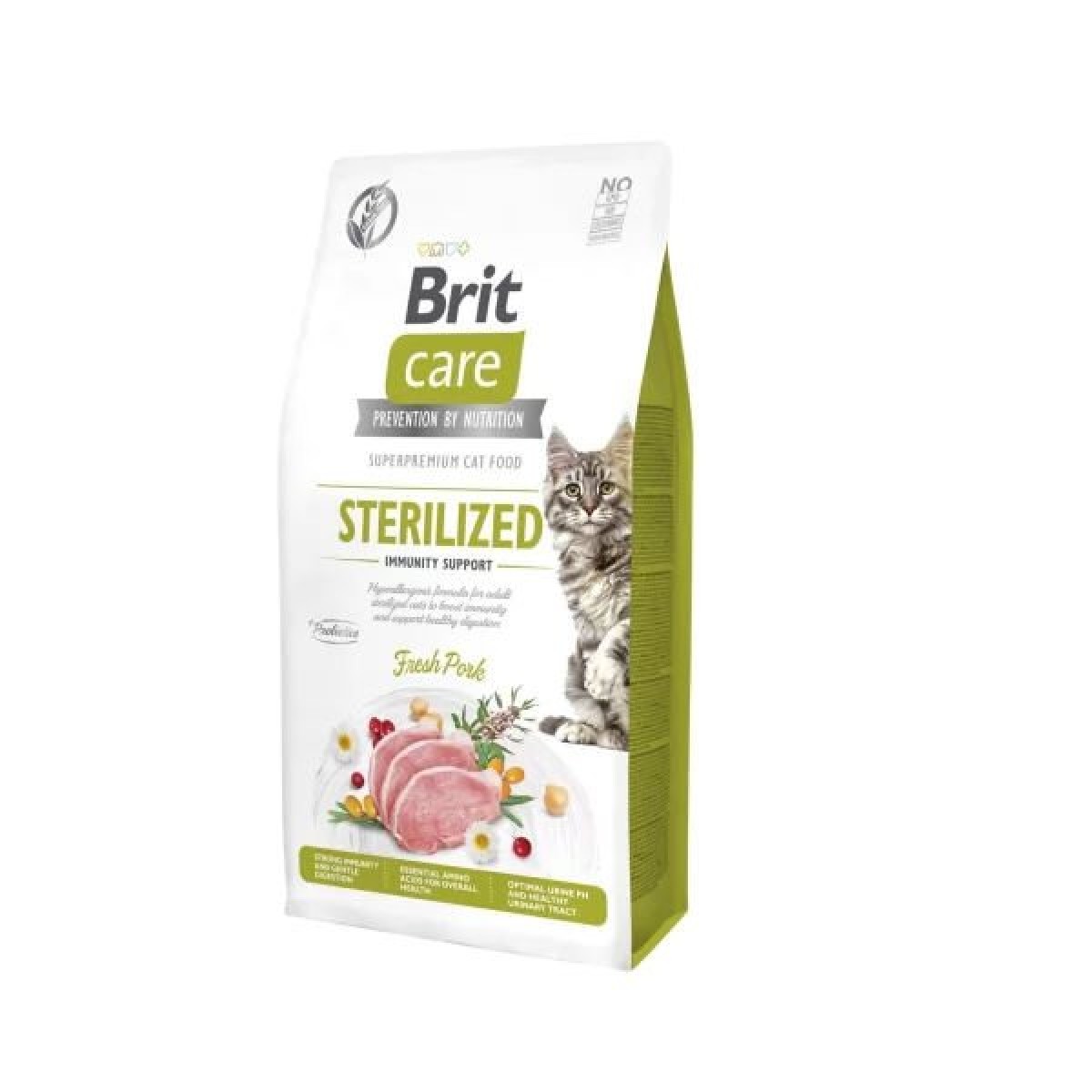 Brit Care Sterilized Immunity Support Tahılsız Domuz Etli Kısırlaştırılmış Yetişkin Kedi Maması 7 Kg