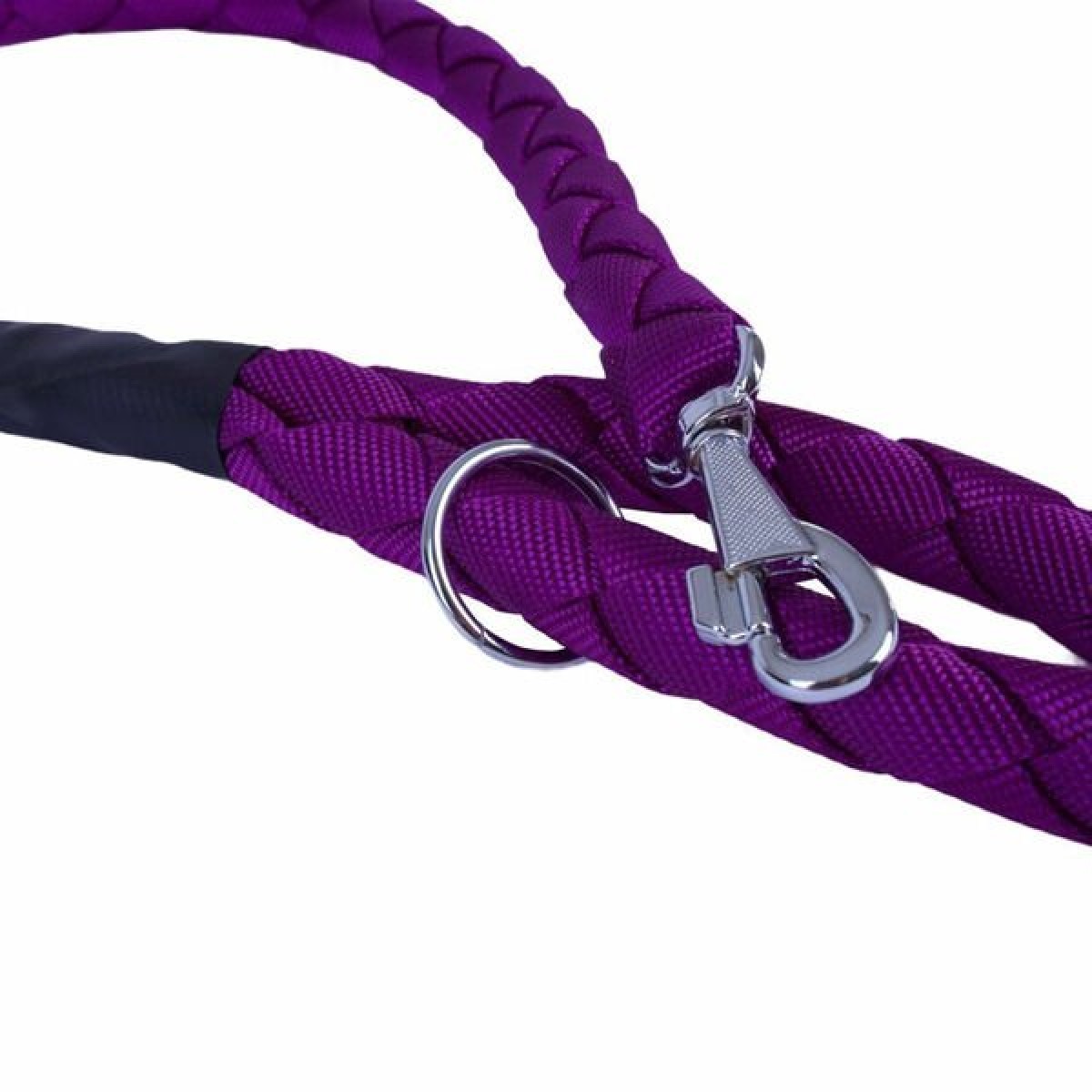 Doggie Örgülü Dokuma Köpek Gezdirme Tasması Medium Mor 3x100 Cm