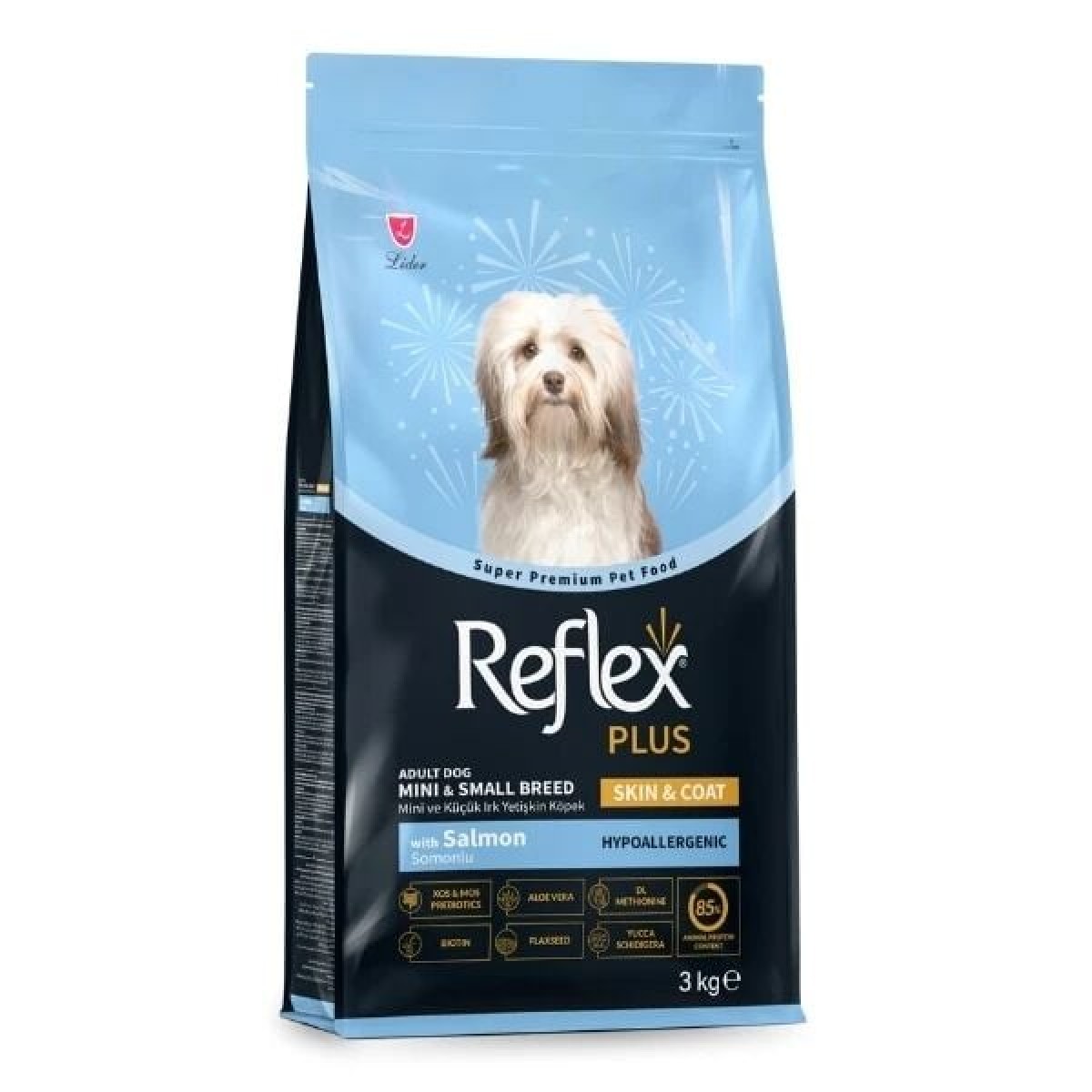 Reflex Plus Skin & Coat Somonlu Mini ve Küçük Irk Yetişkin Köpek Maması 3 Kg
