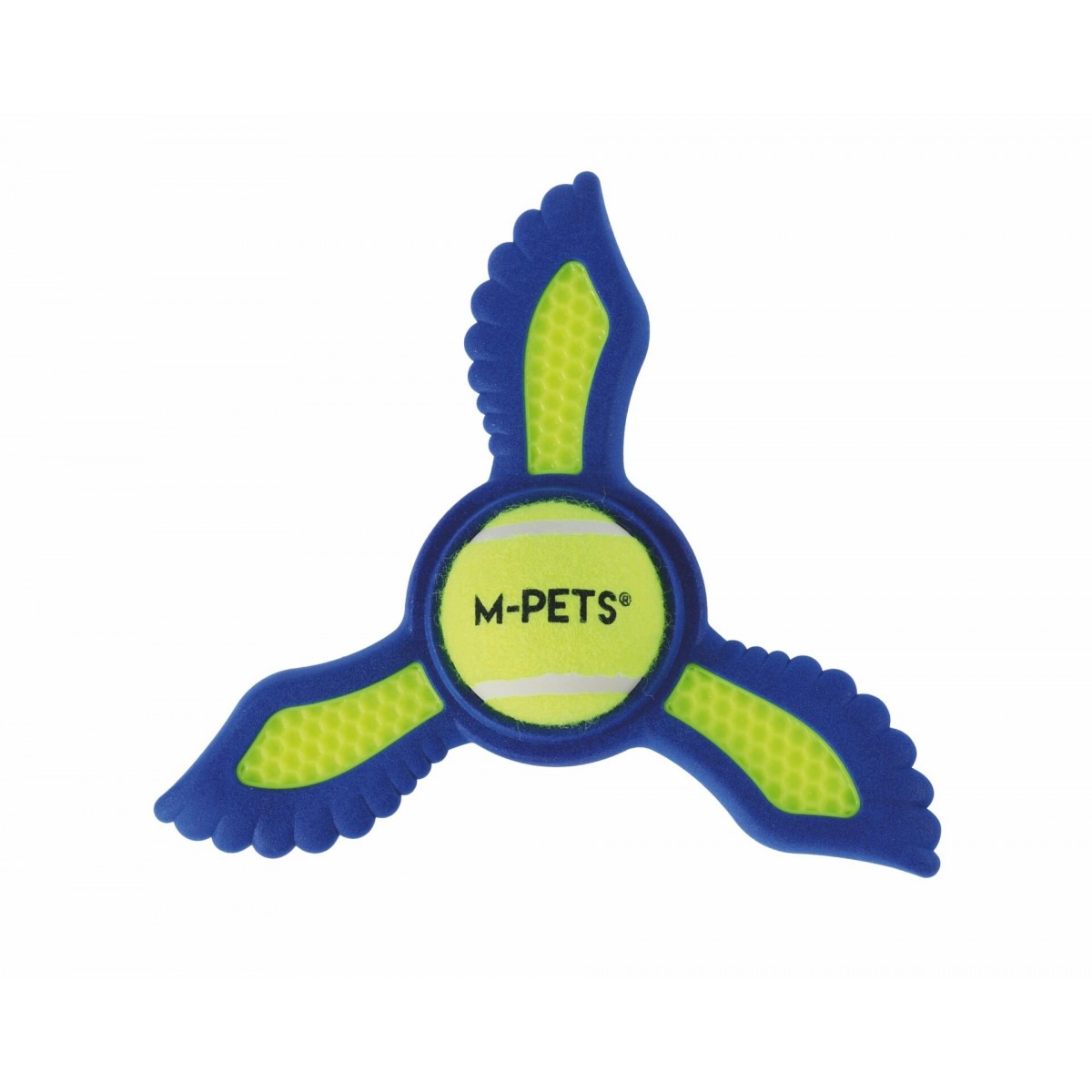 M-Pets Hop Helix Frizbi Köpek Oyuncağı 21.9x19.5x2.3 Cm Sarı/Mavi