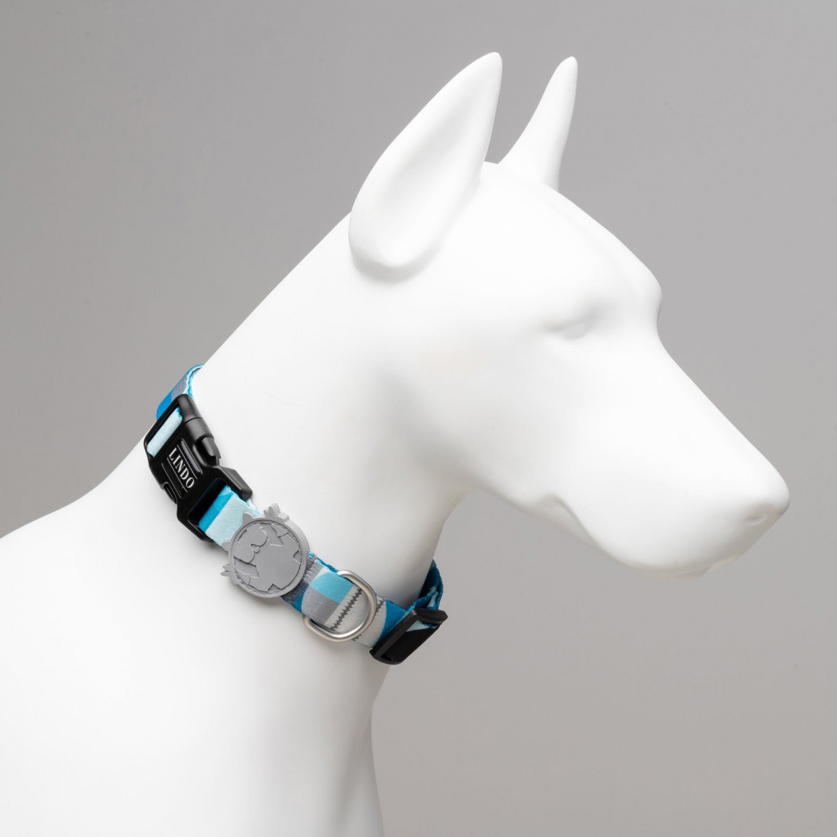 Lindo Dogs Breeze Köpek Boyun Tasması Beyaz/Mavi Medium